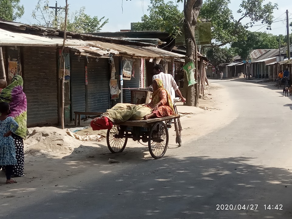 করোনা সন্দেহে নমুনা সগ্রহ